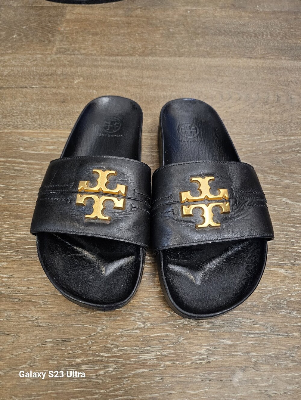 Tory Burch Black Slides Sz 6.5